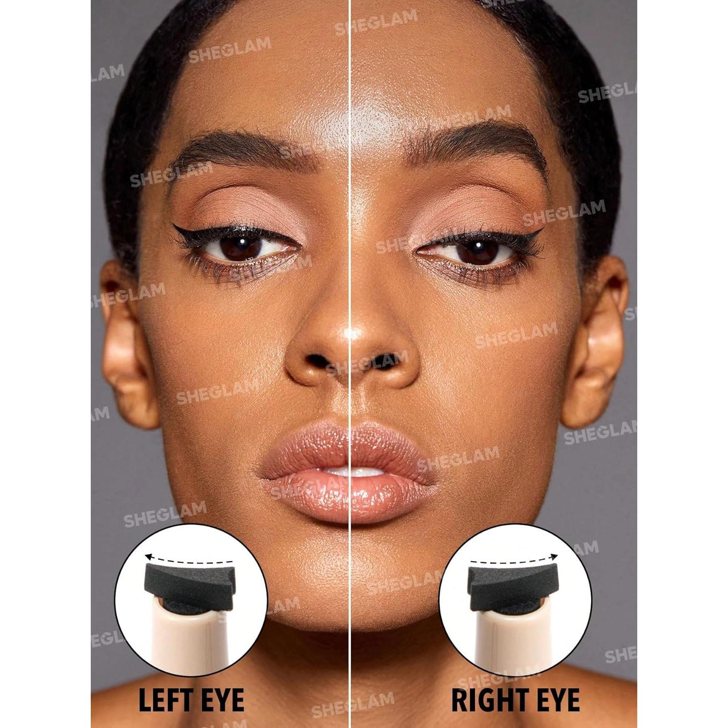 Delineador Líquido Impermeable SHEGLAM 3 en 1 Ojos Foxy