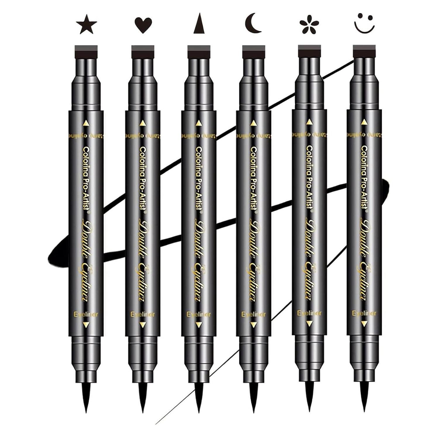 Juego de 6 Piezas de Lápiz de Eyeliner Doble Cabeza SUMEITANG