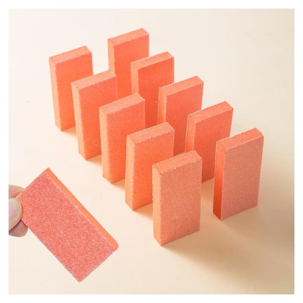 Bloque de Pulido de Uñas Desechable NOVAL 50 Piezas 80/100 Grano