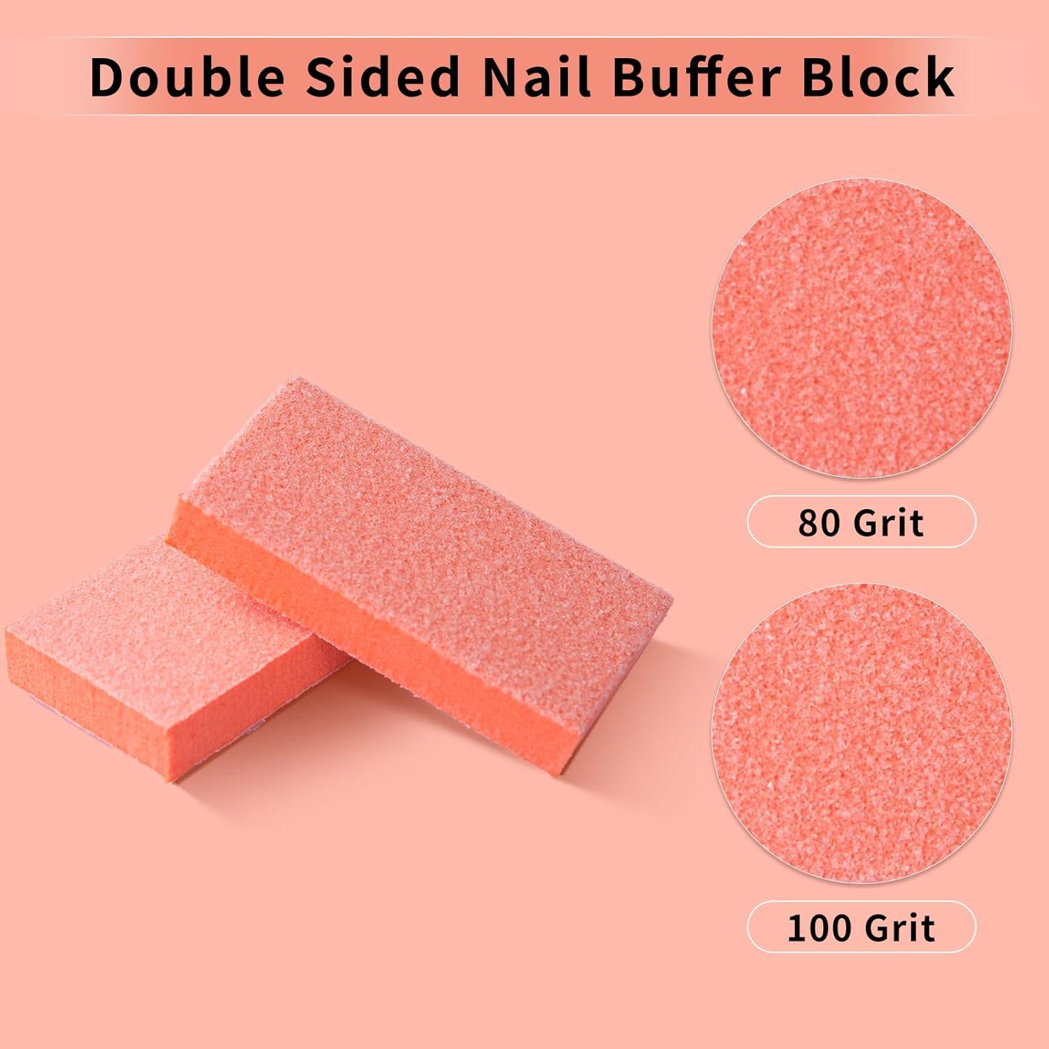 Bloque de Pulido de Uñas Desechable NOVAL 50 Piezas 80/100 Grano