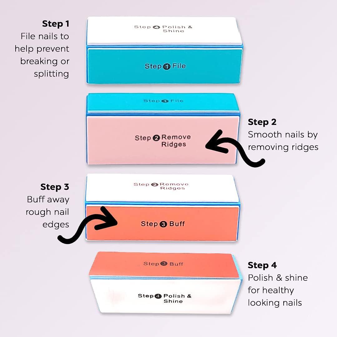 Bloque de Pulido de Uñas DreamCut 4 Vías - Herramienta Profesional