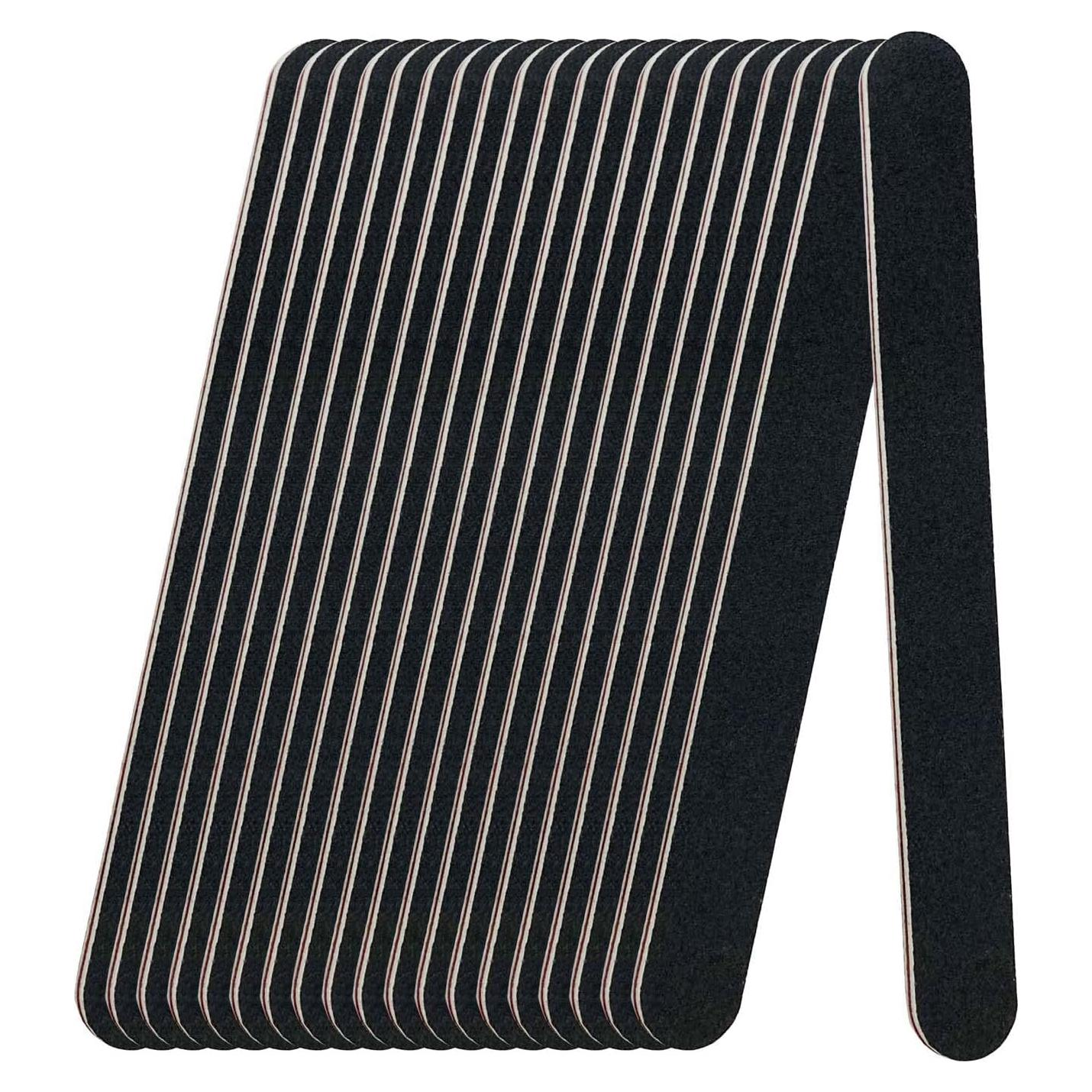 Paquete de 20 limas de uñas LNAUJS 100/180 grano profesionales