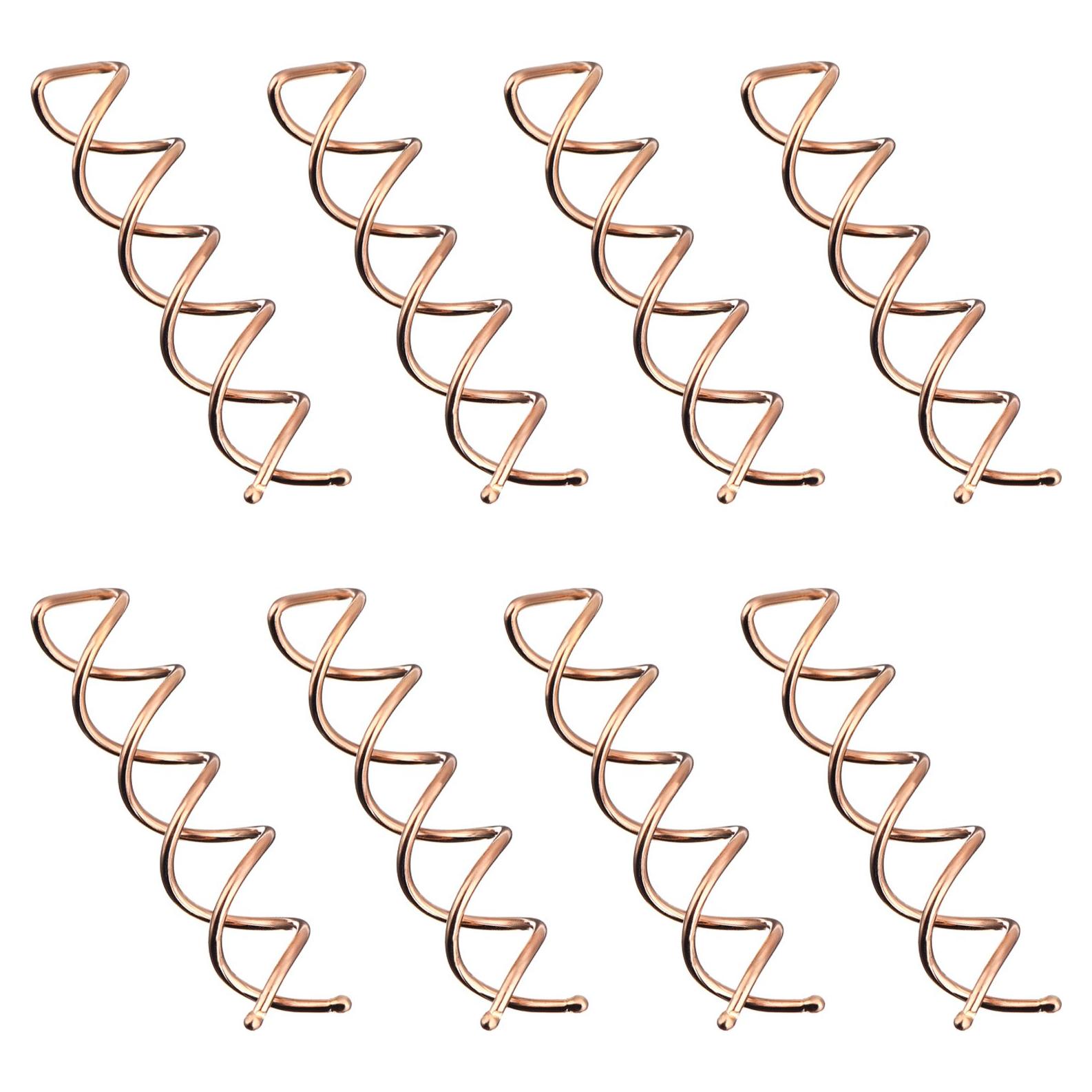 Pinzas de Cabello en Espiral eBoot - Paquete de 20 Oro Rosa