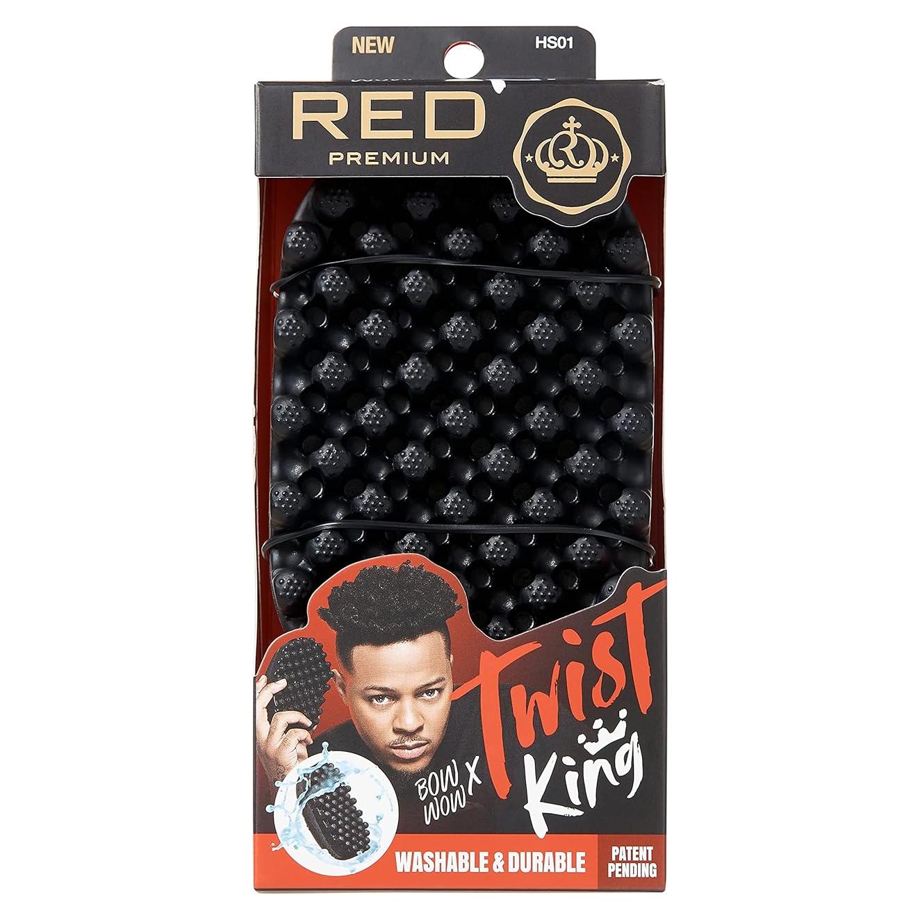 Cepillo Estilizador RED by Kiss Twist King para Cabello Afro