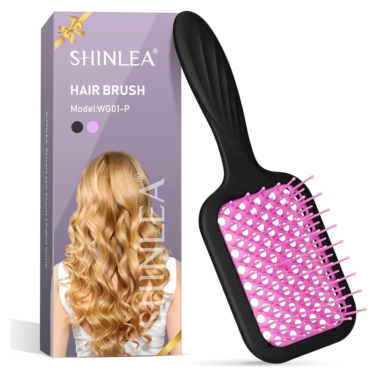 Cepillo Desenredante Ventilado SHINLEA para Cabello Rizado 24.9cm