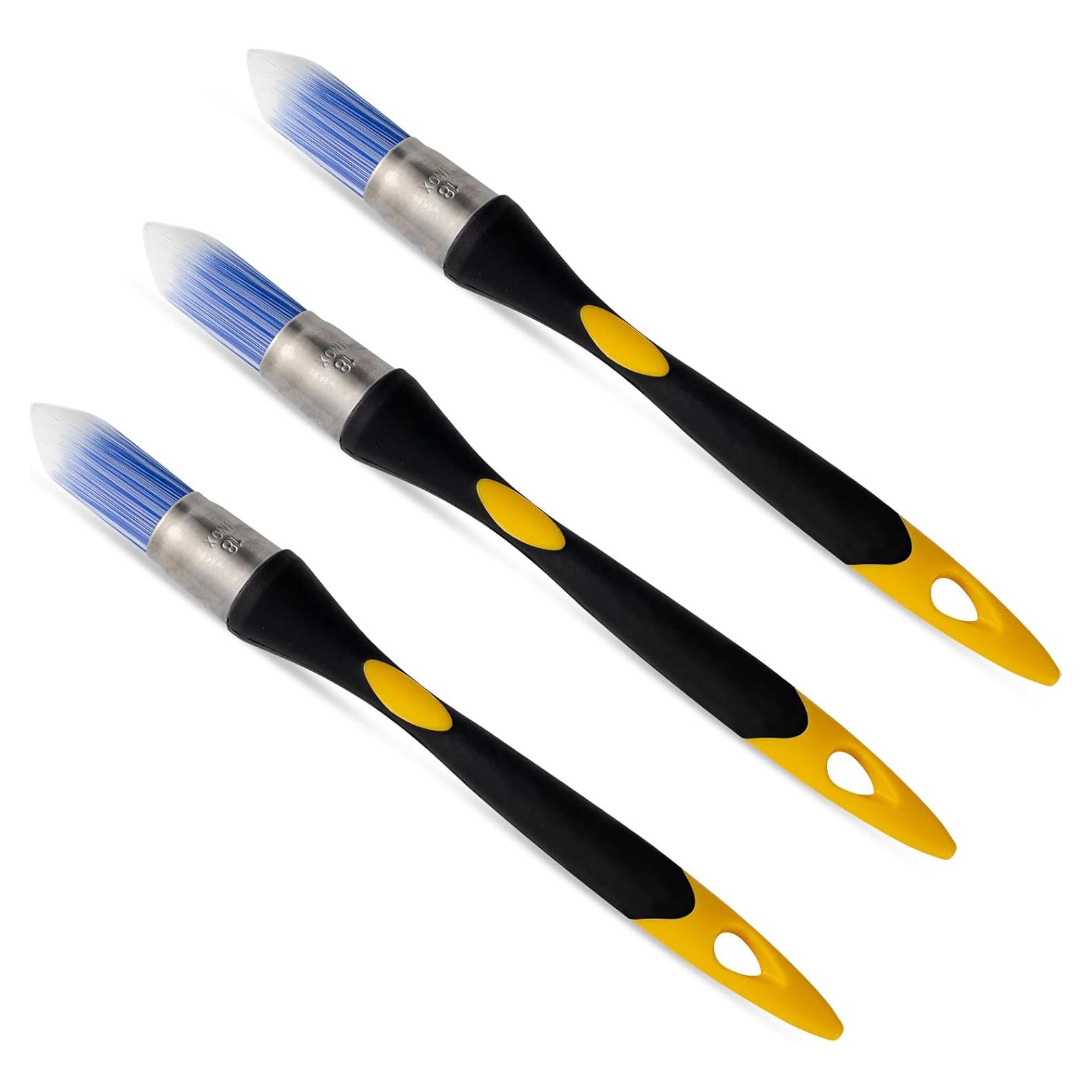 Brochas de Pintura Redondas YiBaiBrush 1.78 cm - Paquete de 3