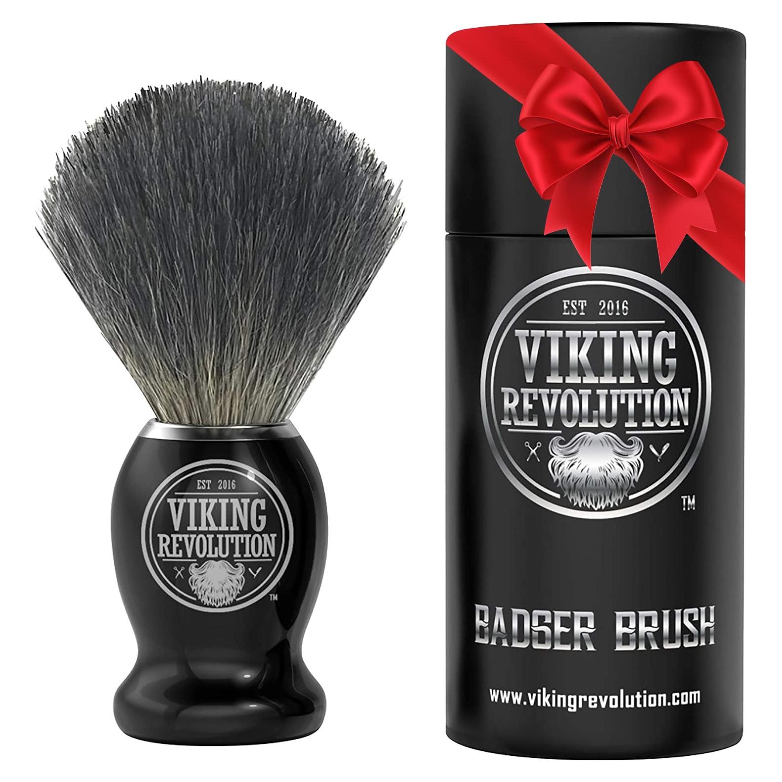Brocha de Afeitar Viking Revolution de Tejón 100% Natural