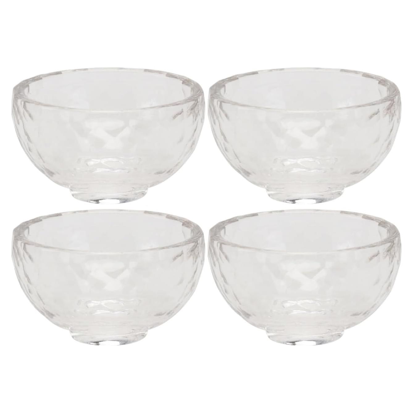 Juego de 4 Tazones de Mezcla de Cristal Healeved 1000ml