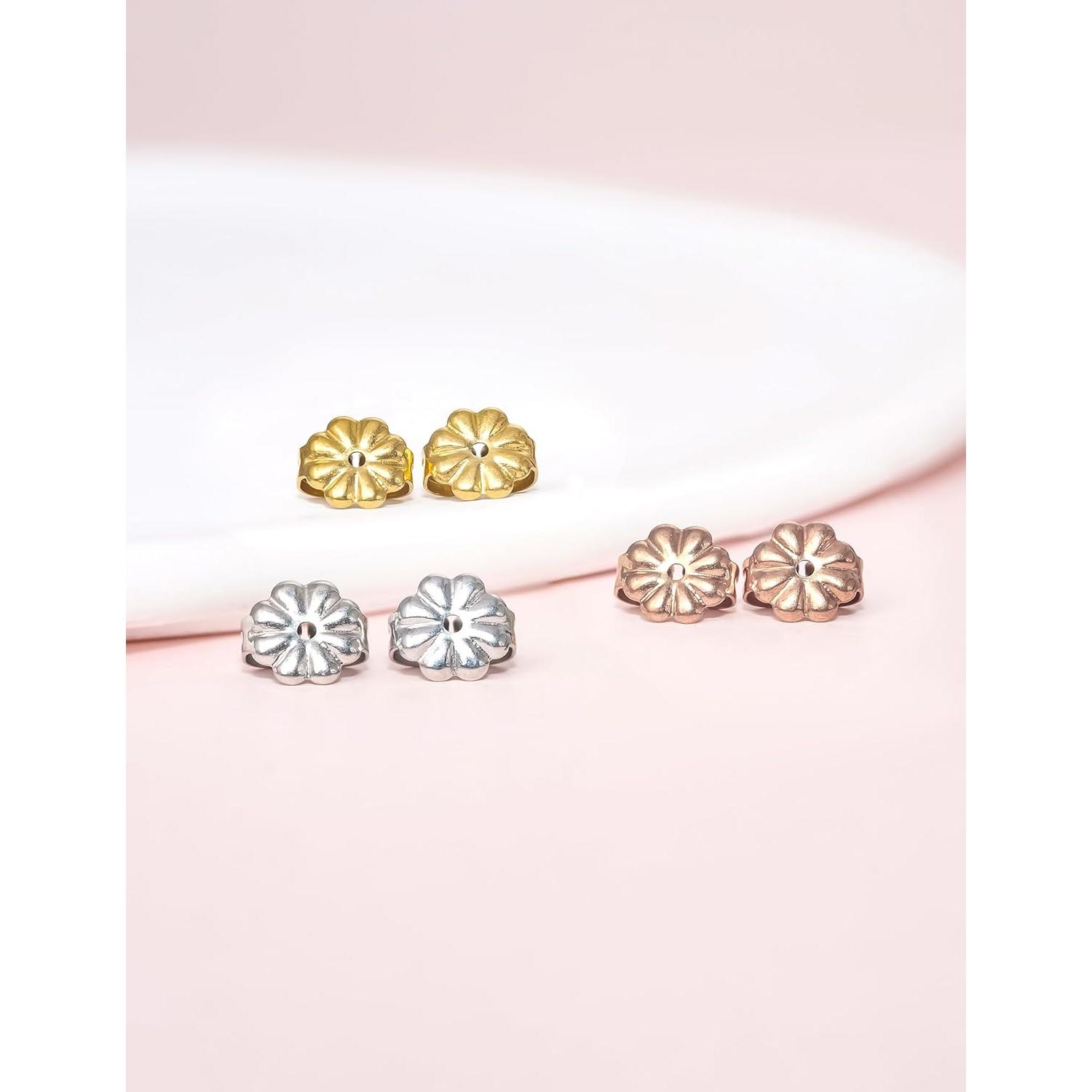 Respaldo de Pendientes de Titanio Puro Hipoalergénico 4PCS