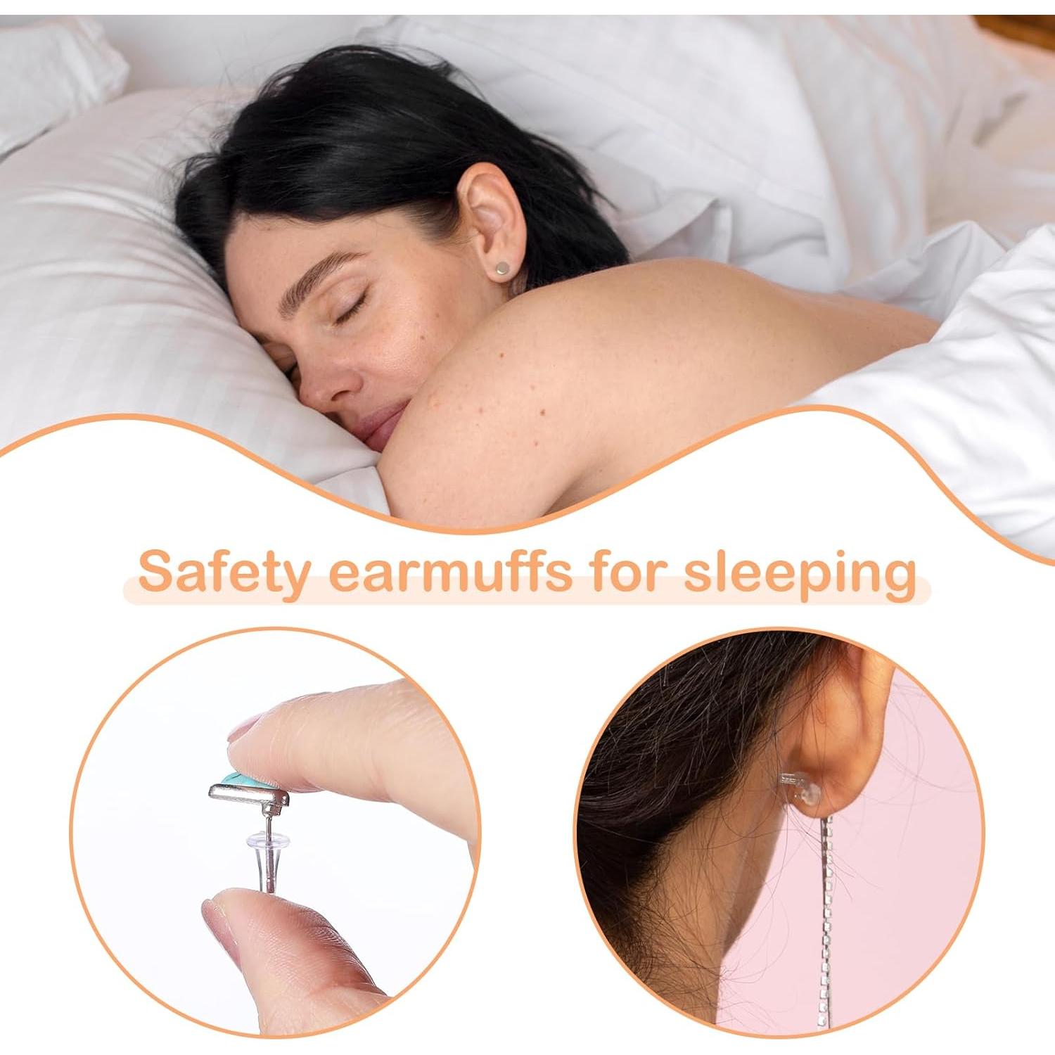 100 Tapones de Silicona Transparentes Simarro para Pendientes