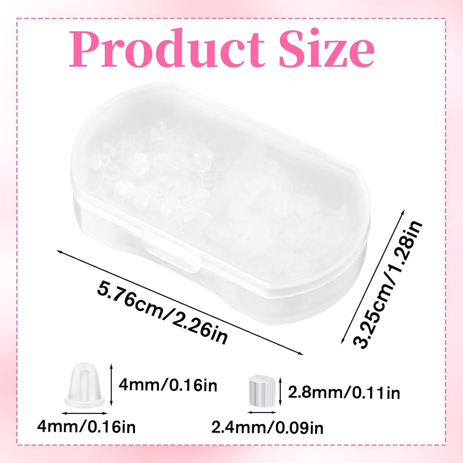 Tapones de Silicona Transparentes Aysatogc - 100 Piezas