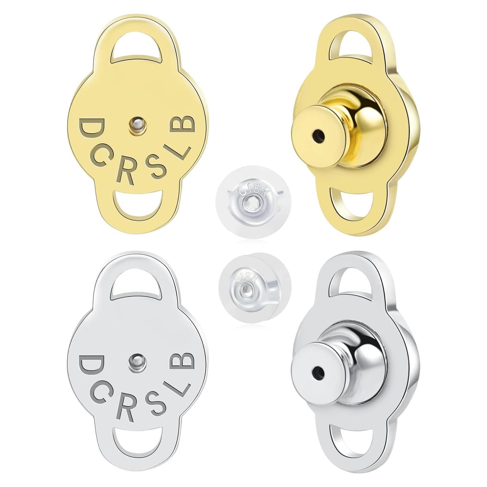 Resortes para Pendientes DCRSLB 4pcs Elevadores de Joyas