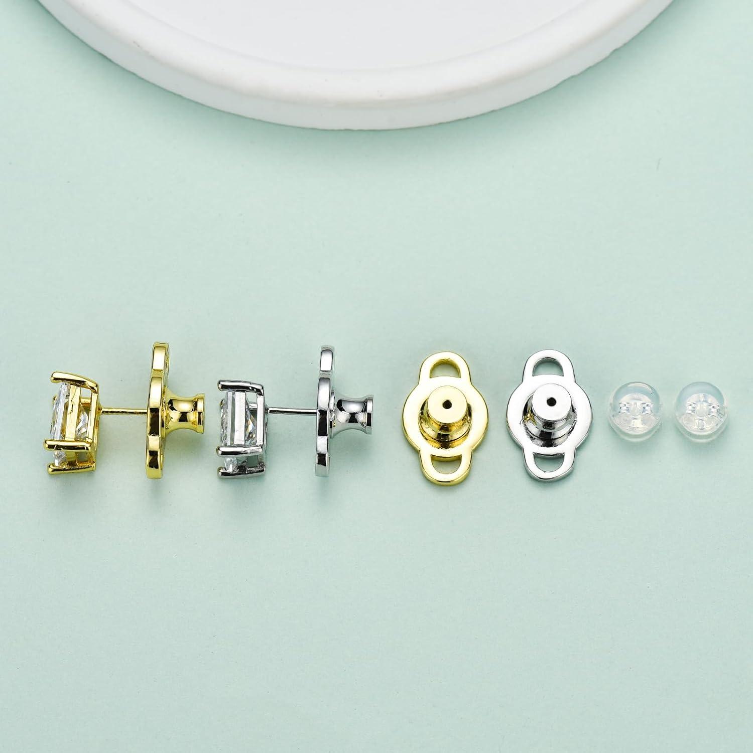 Resortes para Pendientes DCRSLB 4pcs Elevadores de Joyas