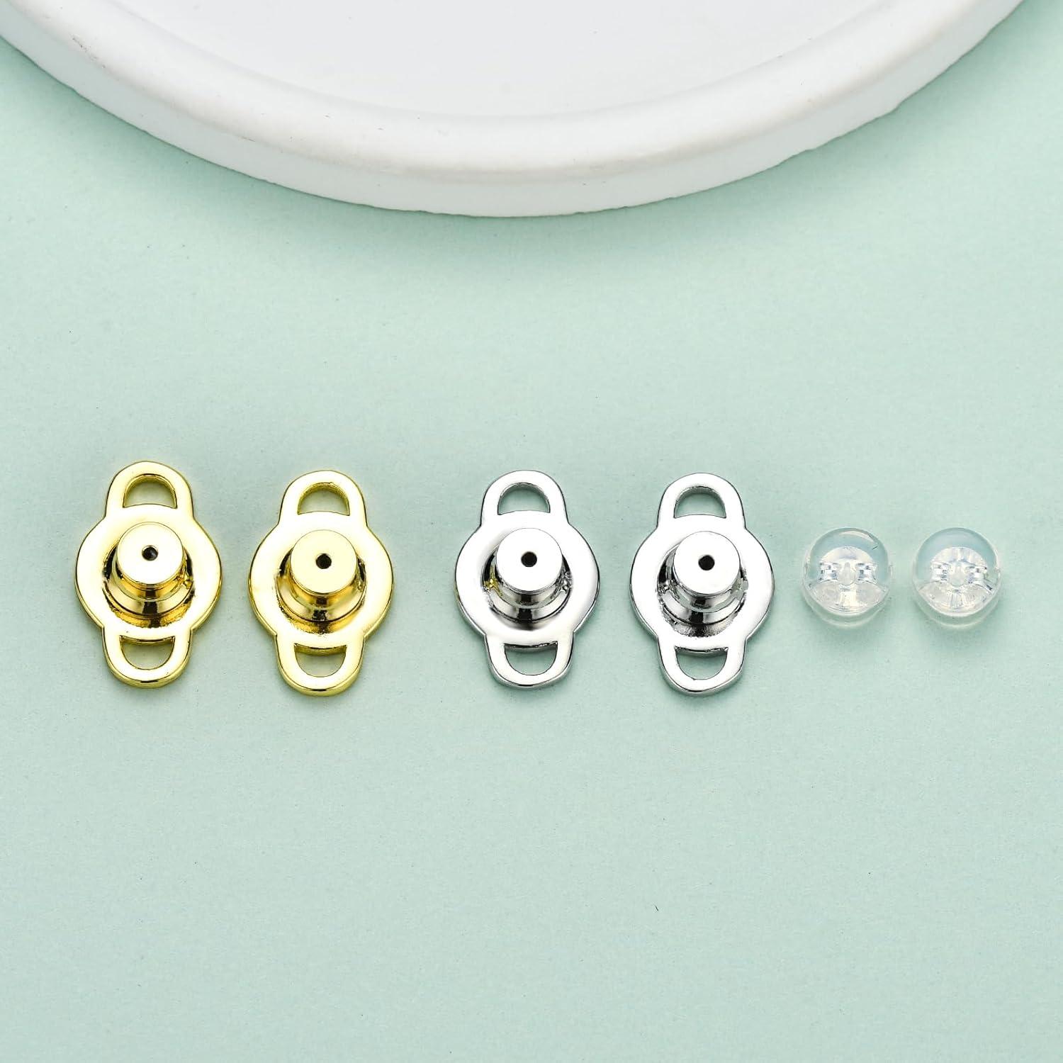 Resortes para Pendientes DCRSLB 4pcs Elevadores de Joyas