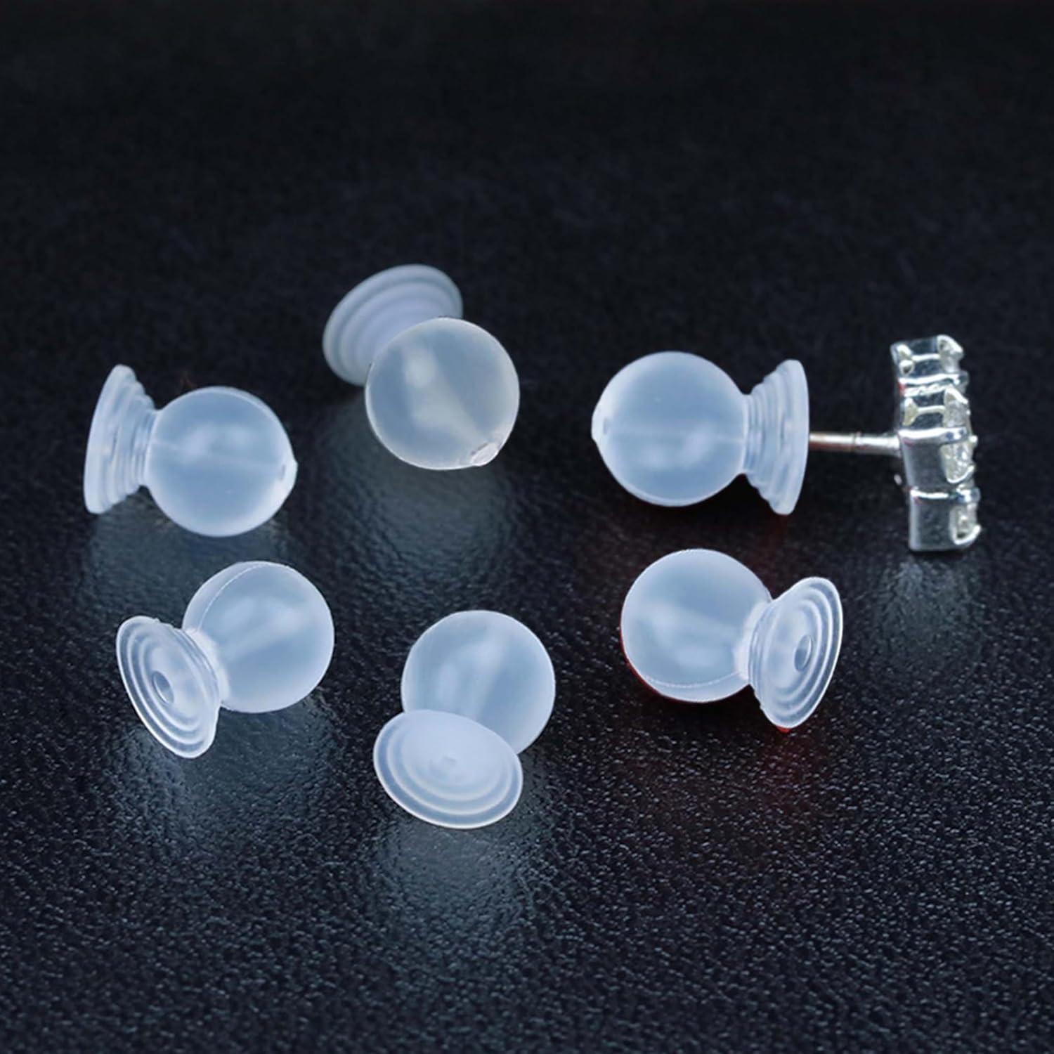 Respaldos de Aretes de Silicona TPE OwlkOrmy - 50 Piezas Hipoalergénicas