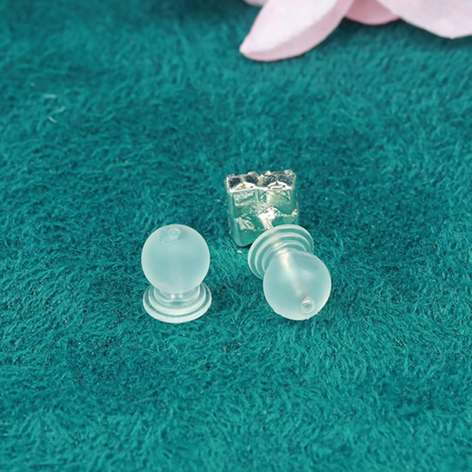 Respaldos de Aretes de Silicona TPE OwlkOrmy - 50 Piezas Hipoalergénicas