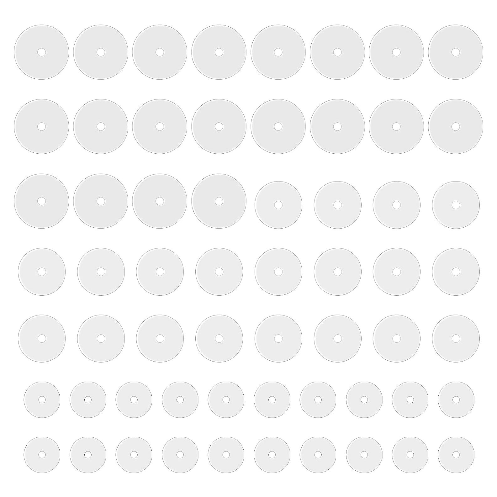 60 Discos de Perforación de Silicona LIQWEI para Aretes