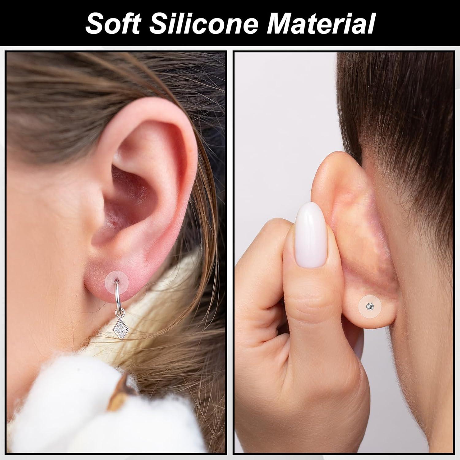 60 Discos de Perforación de Silicona LIQWEI para Aretes