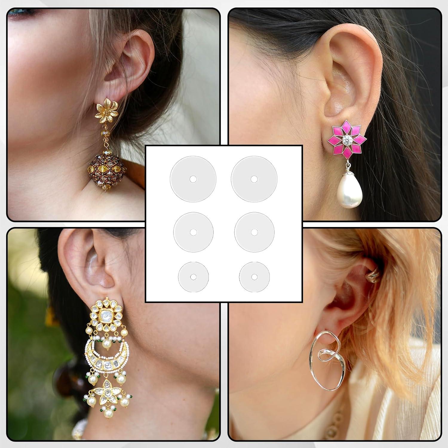 60 Discos de Perforación de Silicona LIQWEI para Aretes