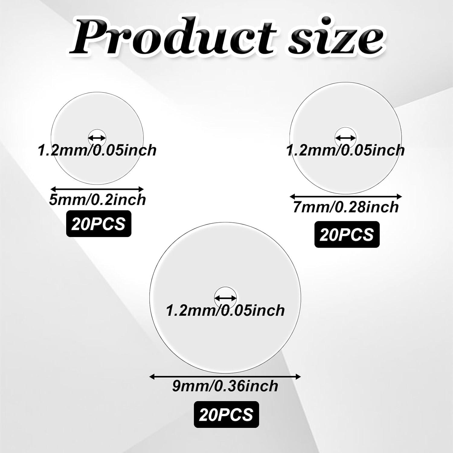 60 Discos de Perforación de Silicona LIQWEI para Aretes