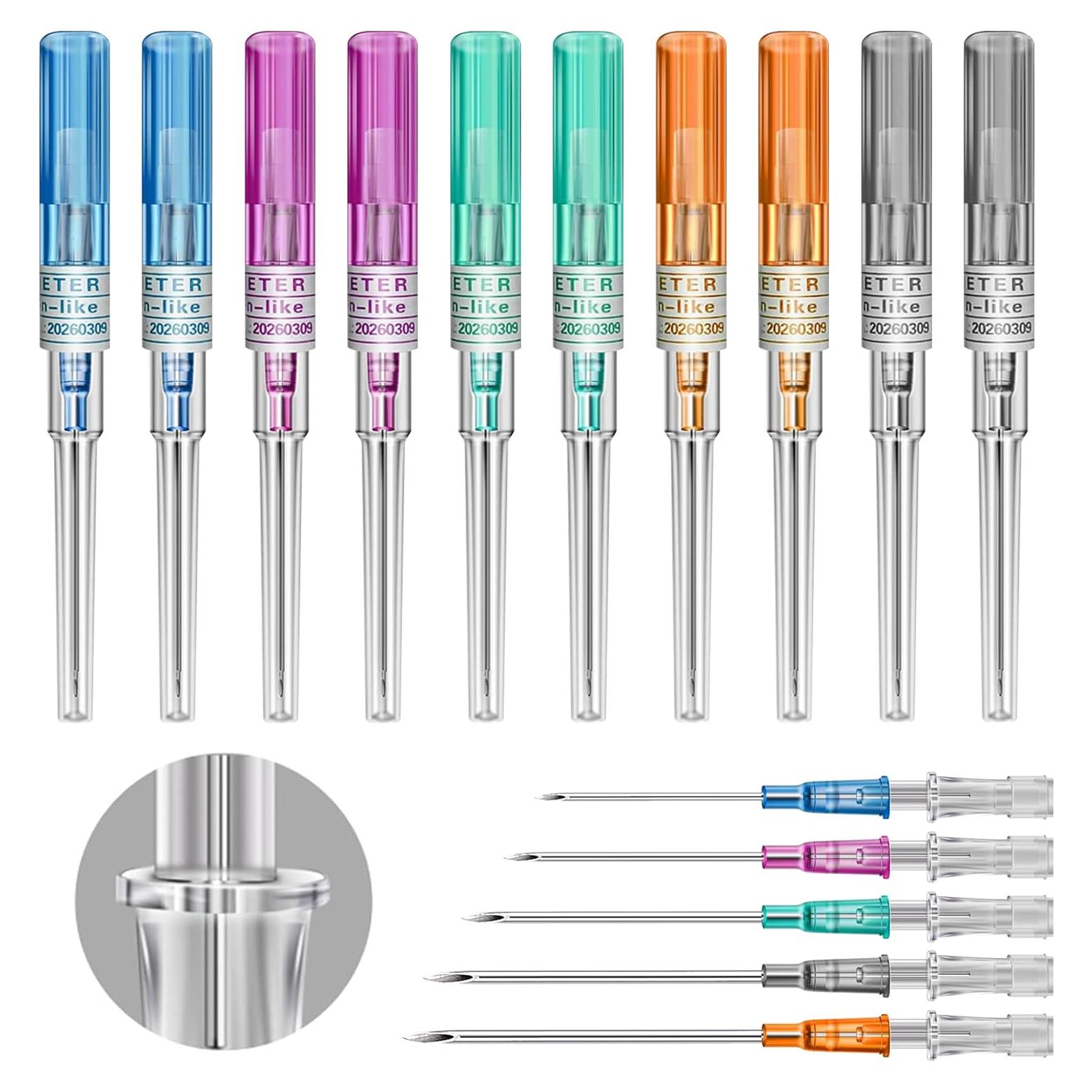 Kit de Catéter de Perforación Mixto 10 Piezas Prgislew 14G-22G