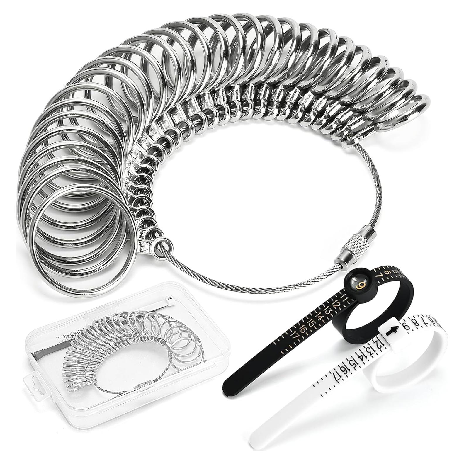 Kit de Medición de Tallas de Anillo SRUDOKIN 27 Piezas