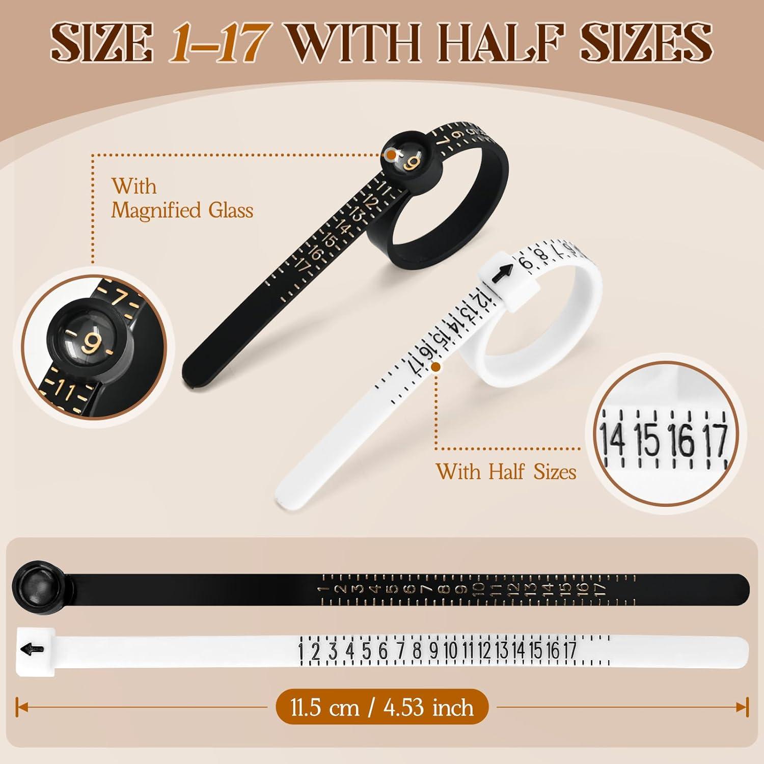 Kit de Medición de Tallas de Anillo SRUDOKIN 27 Piezas