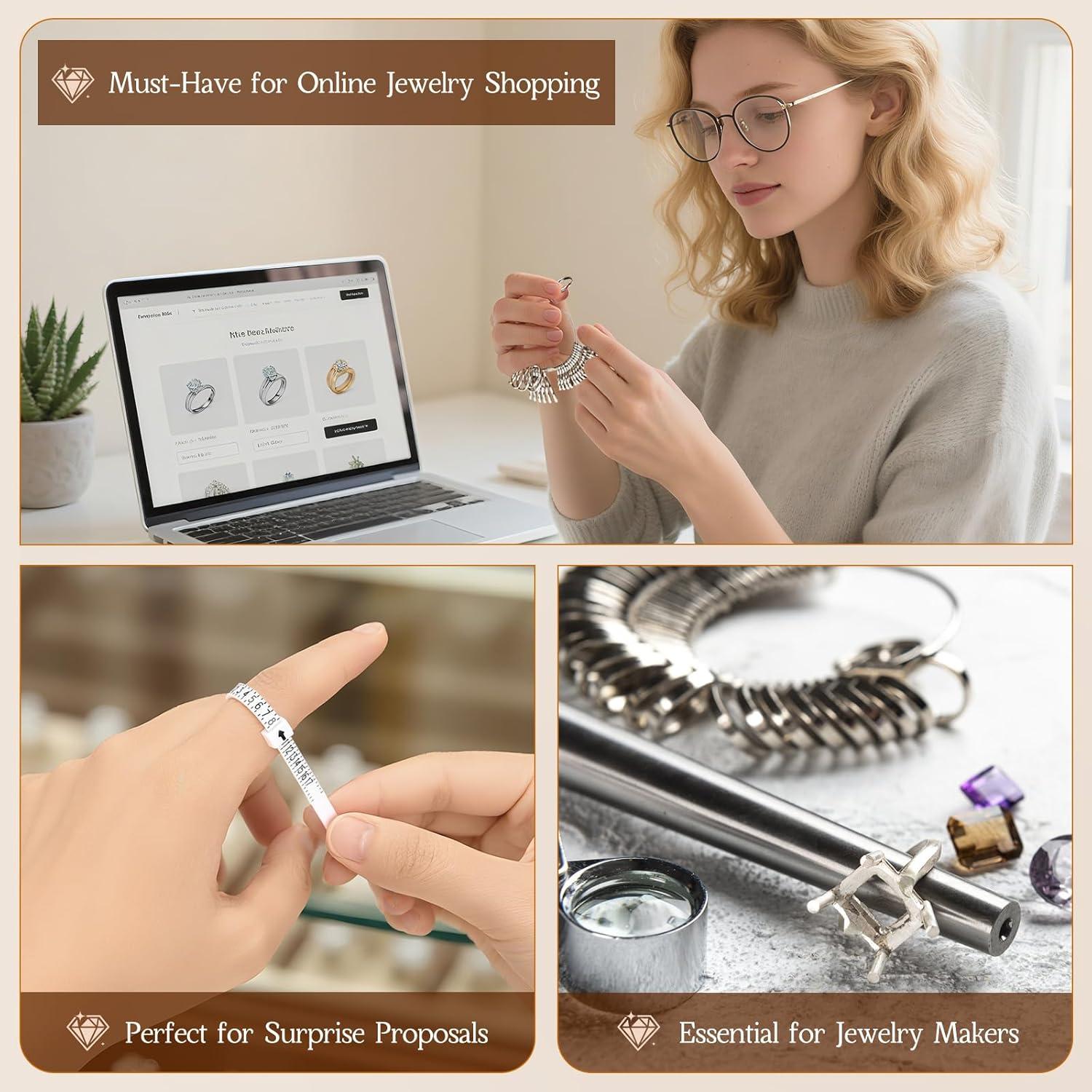 Kit de Medición de Tallas de Anillo SRUDOKIN 27 Piezas