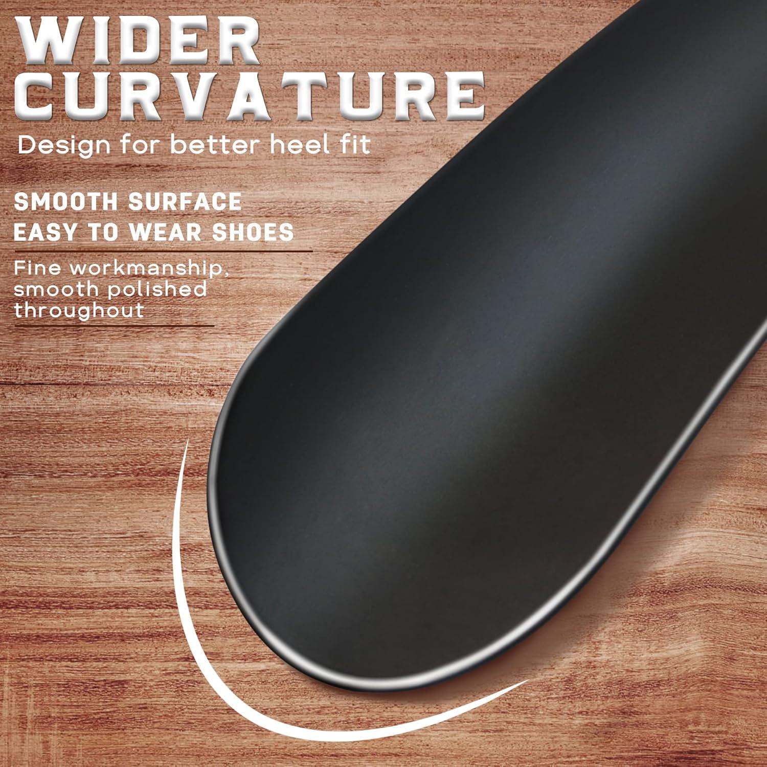 Cuerno de Zapato ZOMAKE de Metal 17 cm Portátil para Viaje