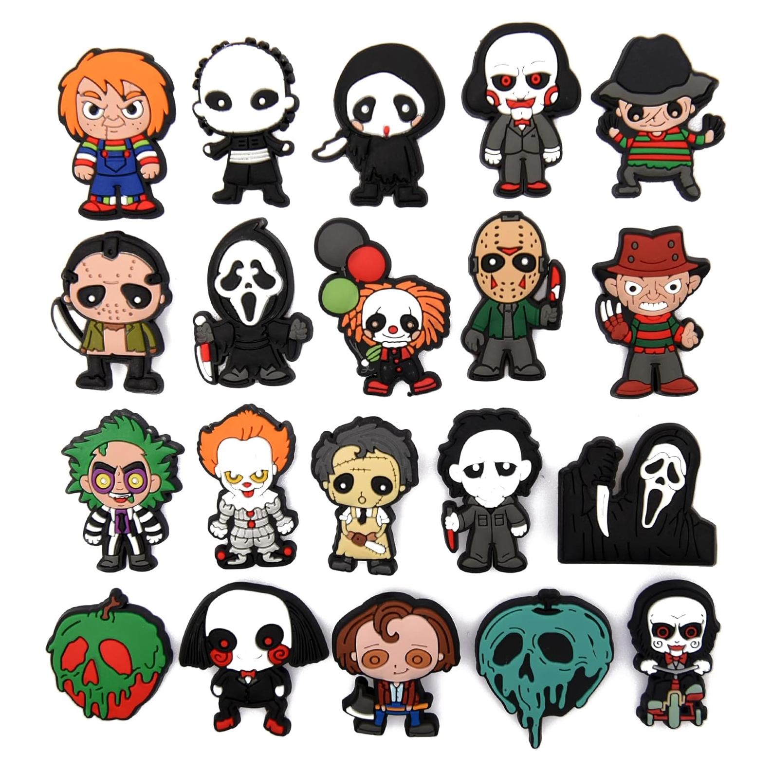 Encantos de Zapatos Halloween 20 Piezas PVC Decorativos