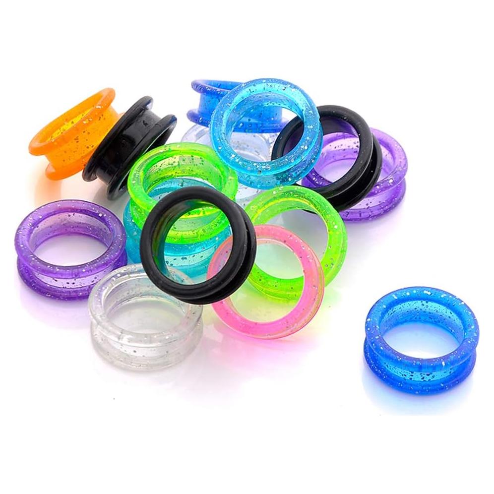 12 Anillos de Silicona para Tijeras Luzen - Multicolor