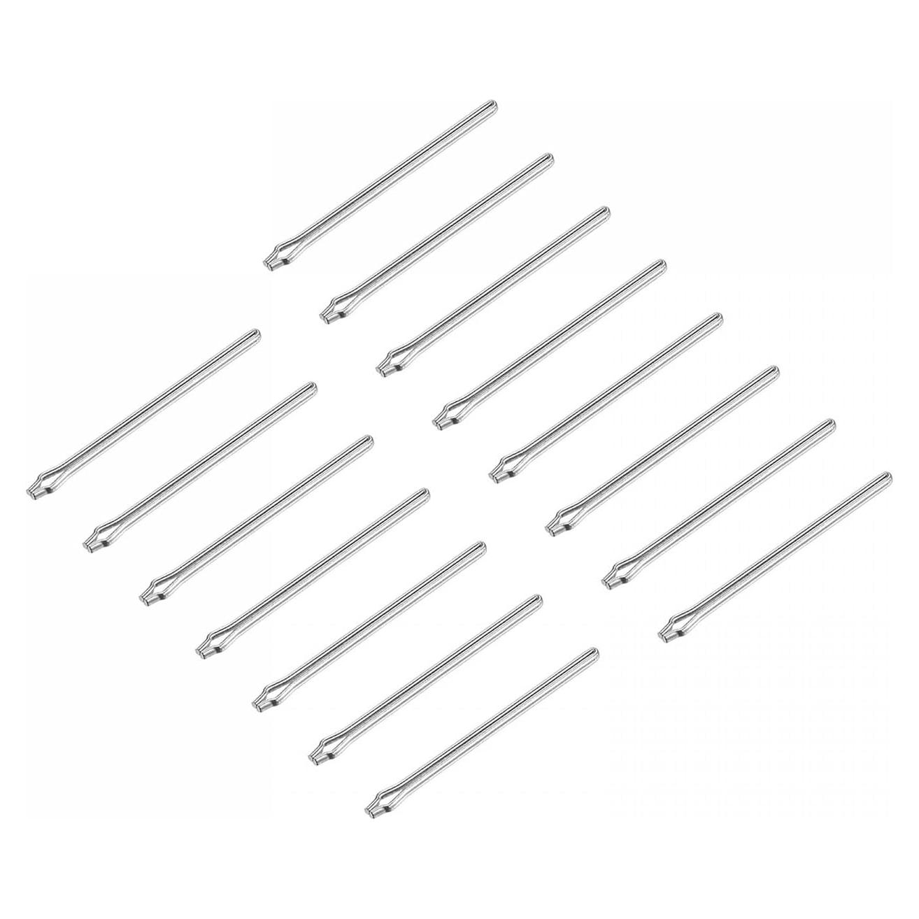 Pasadores de Enlace de Reloj uxcell 19mm Acero Inoxidable 15 Pcs