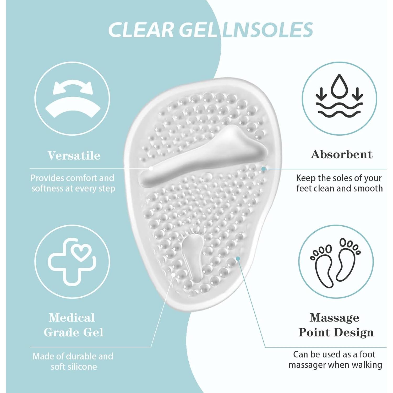 Almohadillas Metatarsales para Mujeres LeaOcaao - 3 Piezas