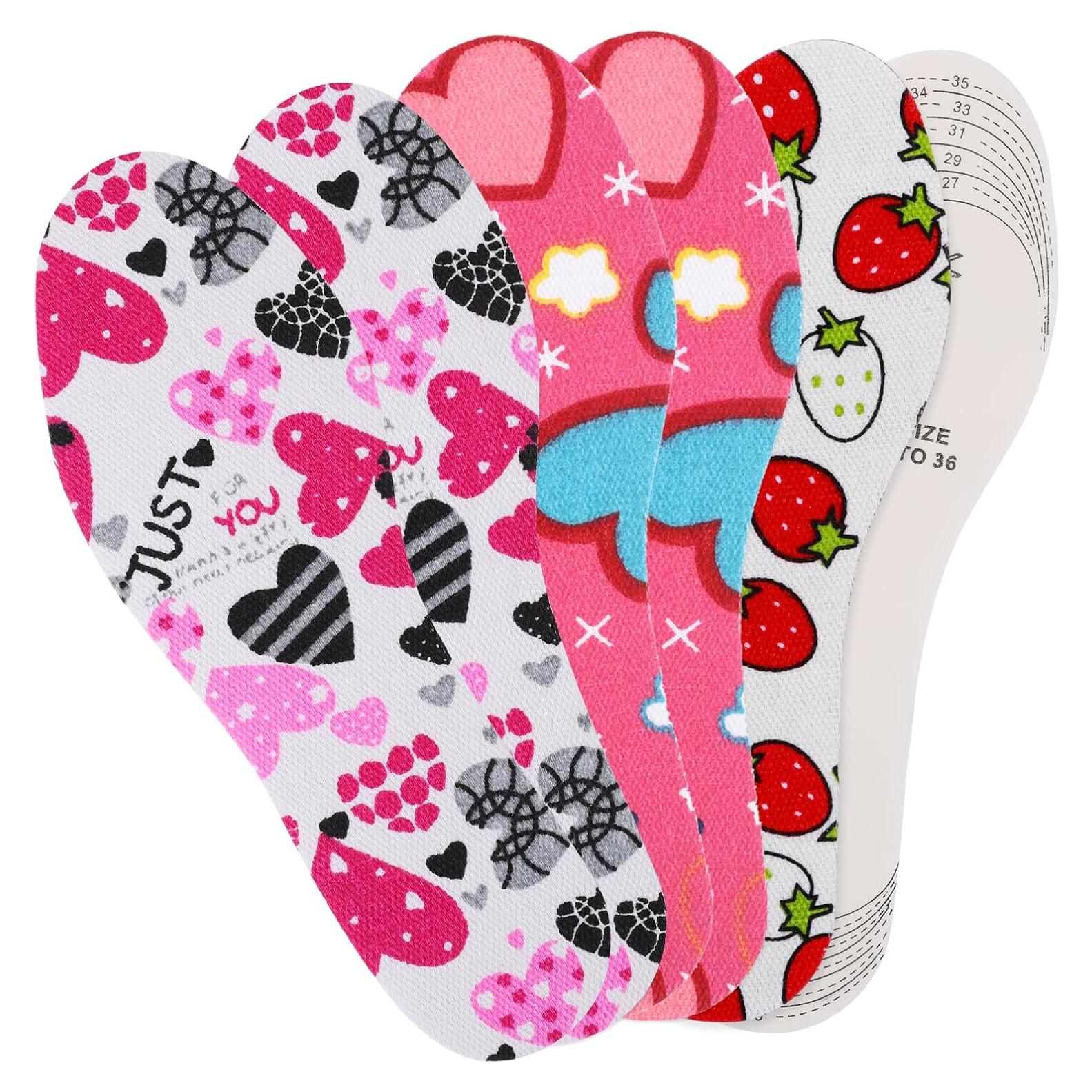 3 Pares de Plantillas Recortables para Niños WY LIGHTING