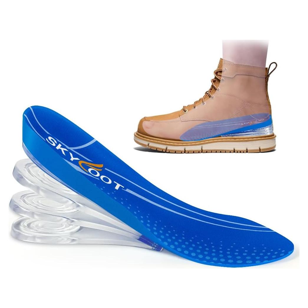 Plantillas Aumentadoras Skyfoot 4 Capas Azul 3/4 hasta 3 cm