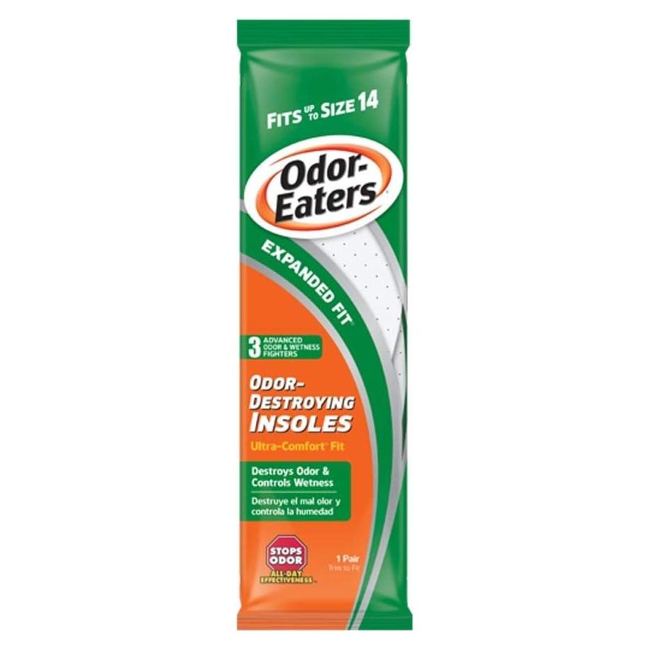 Plantillas Odor-Eaters Arm & Hammer - Ajuste Ultra-Cómodo, Talla 14