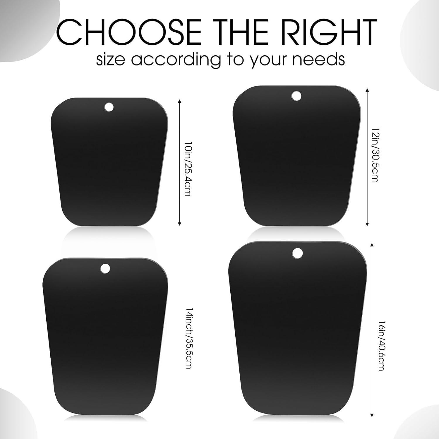 6 Formadores de Botas Reutilizables 30.5 cm Negro PP