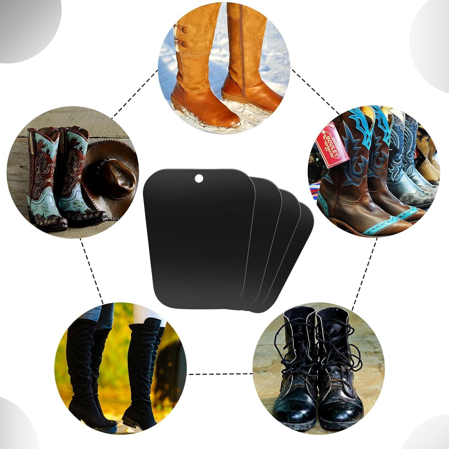 6 Formadores de Botas Reutilizables 30.5 cm Negro PP