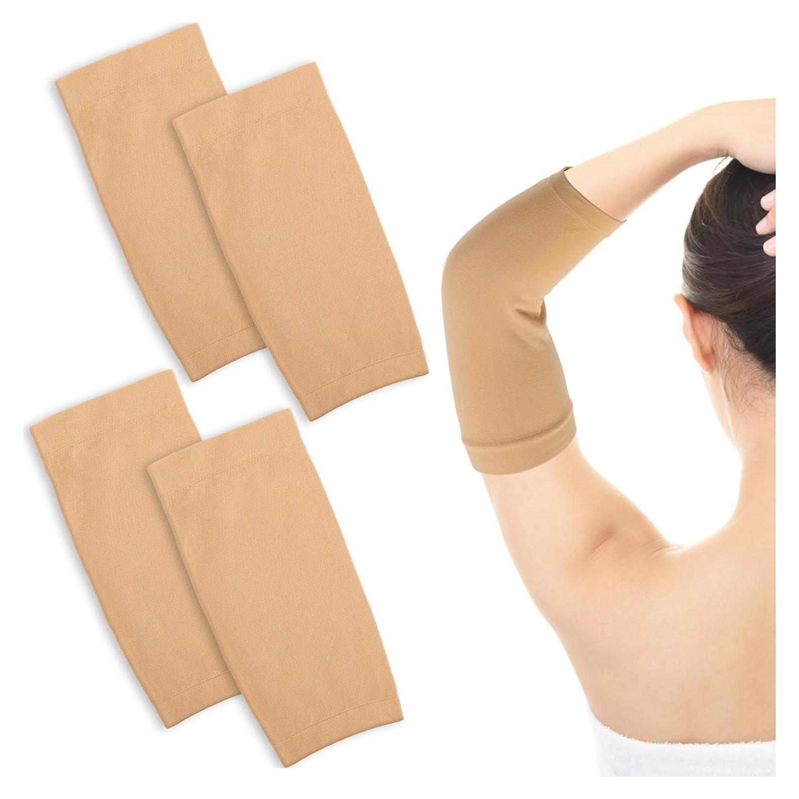 2 Pares Manga Cubierta Tatuaje Unisex MOZEAT 20x10 cm Nude