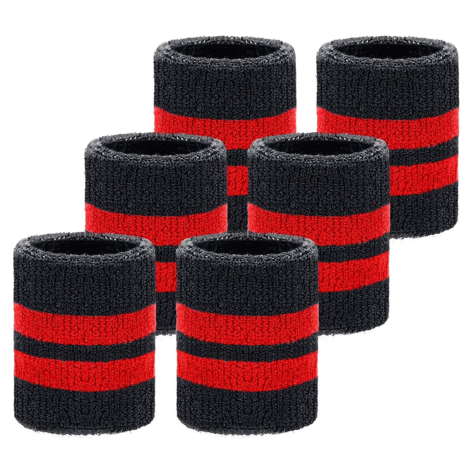 Muñequera Deportiva WILLBOND 6 Piezas Algodón 8x8cm