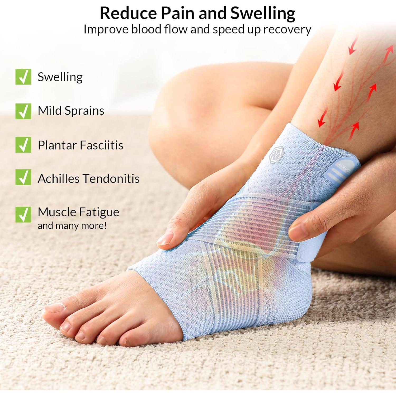 Soporte de Compresión para Tobillo ZOELION Azul Pequeño