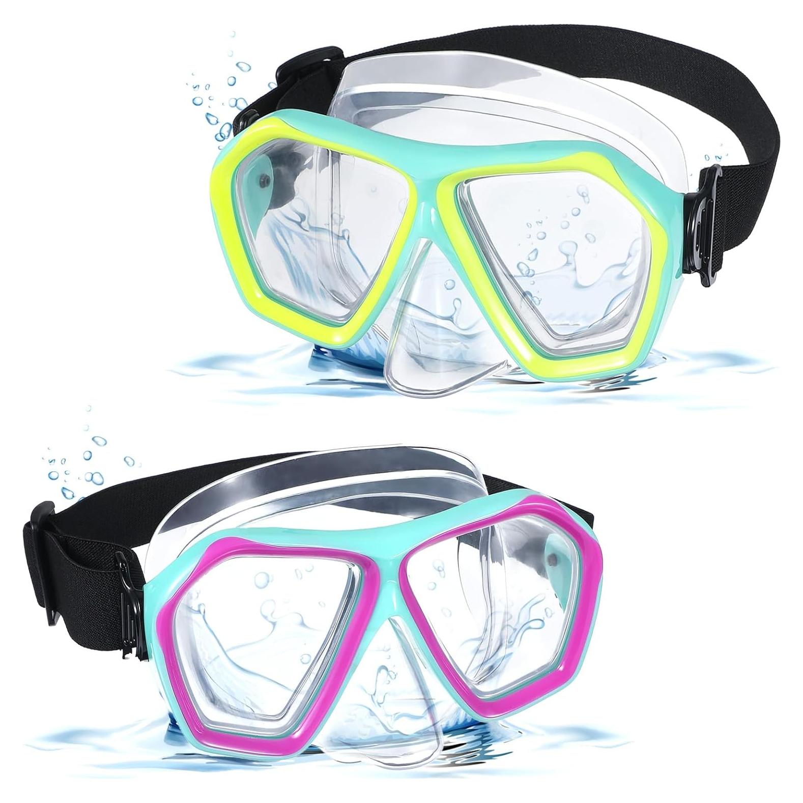 Gafas de Natación Adulto PercyEffie con Cubierta Nasal 180°