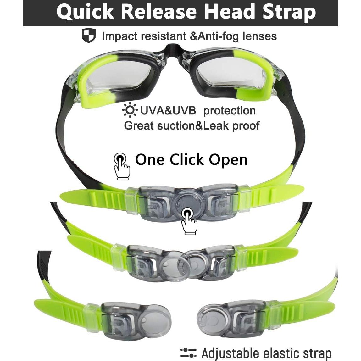 Gafas de Natación EverSport para Niños x2 - Anti-Vaho y UV