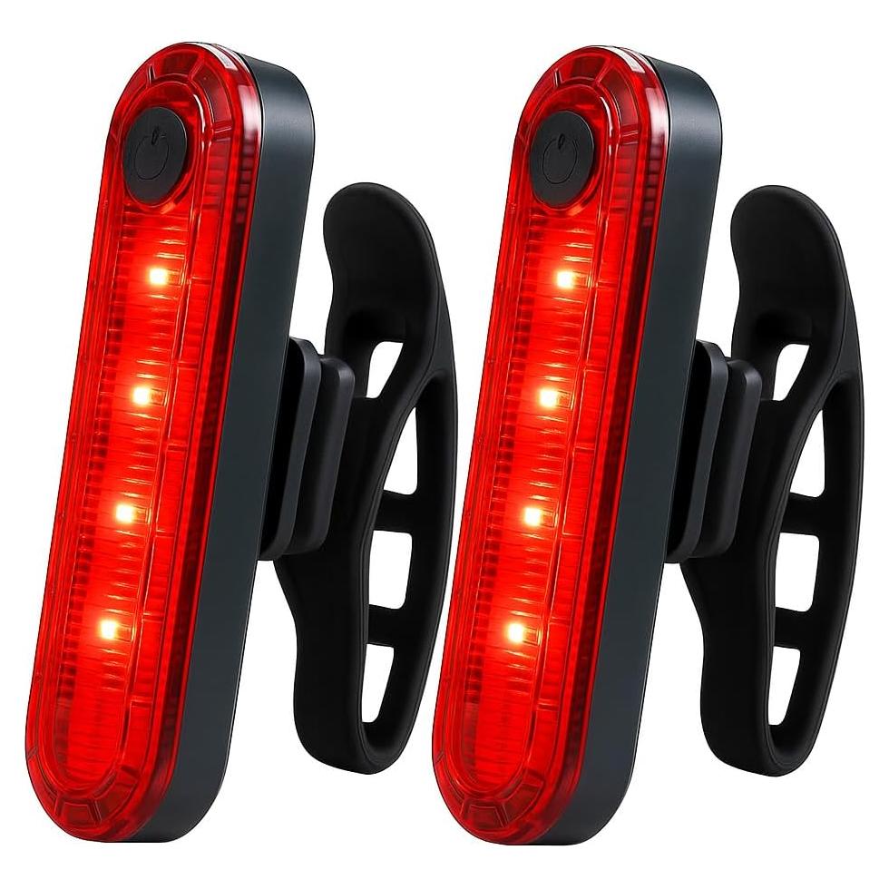 Luz Trasera LED Vyqorielx Recargable USB Rojo IPX4 4 Modos
