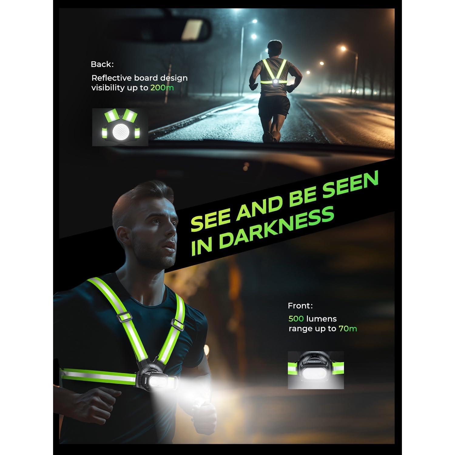 Luces para Correr Viccux SJB51L 500LM 7 Modos Impermeables