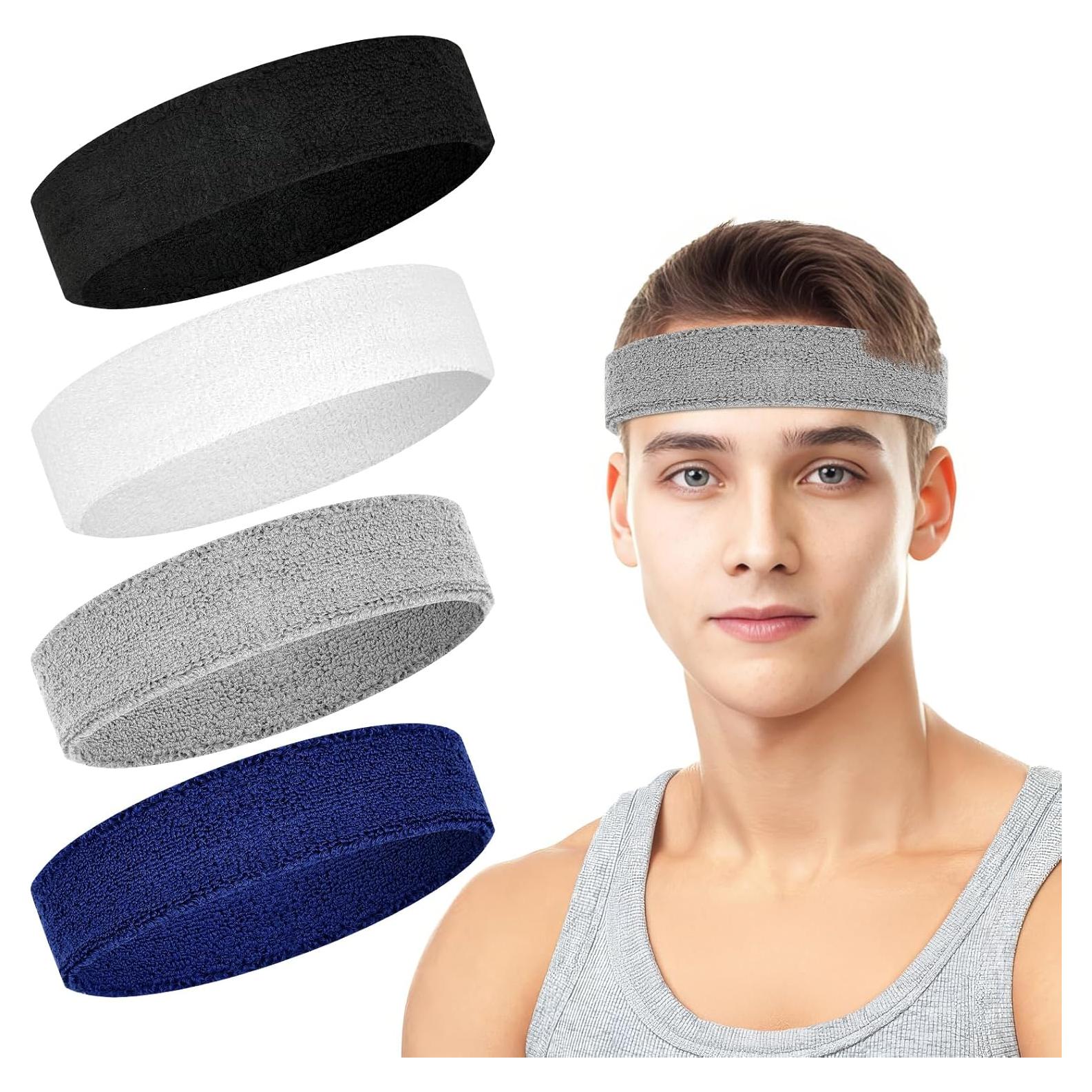 Paquete de 4 bandas de sudor PEASUG para deporte unisex