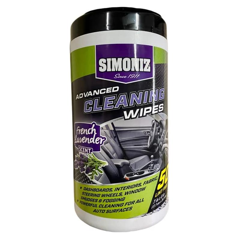 Toallitas de limpieza Simoniz Lavanda Francesa - 50 unidades