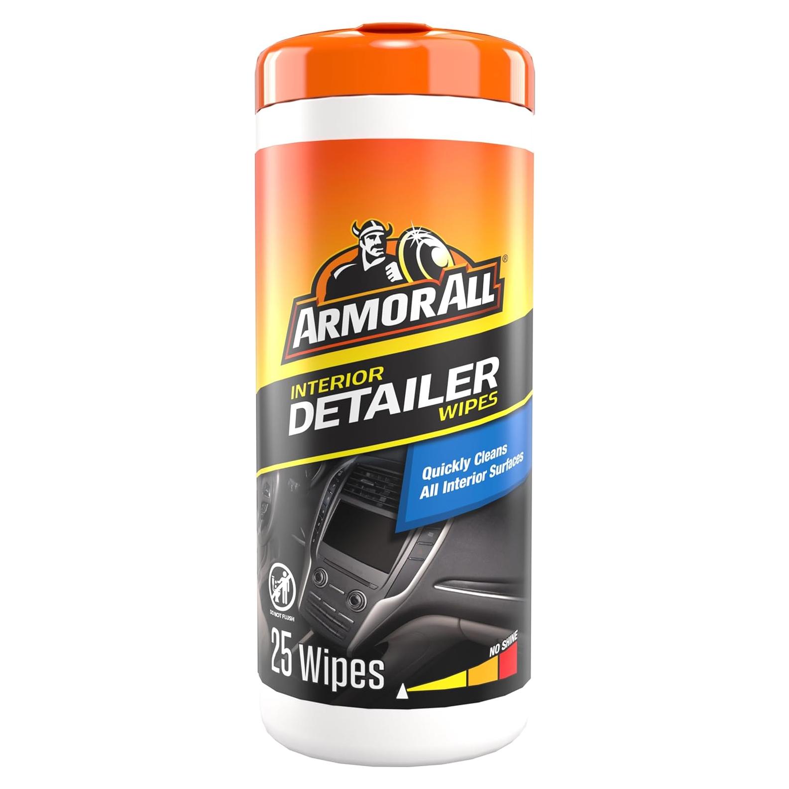 Toallitas para Limpiar Interior de Auto Armor All 25 Unidades