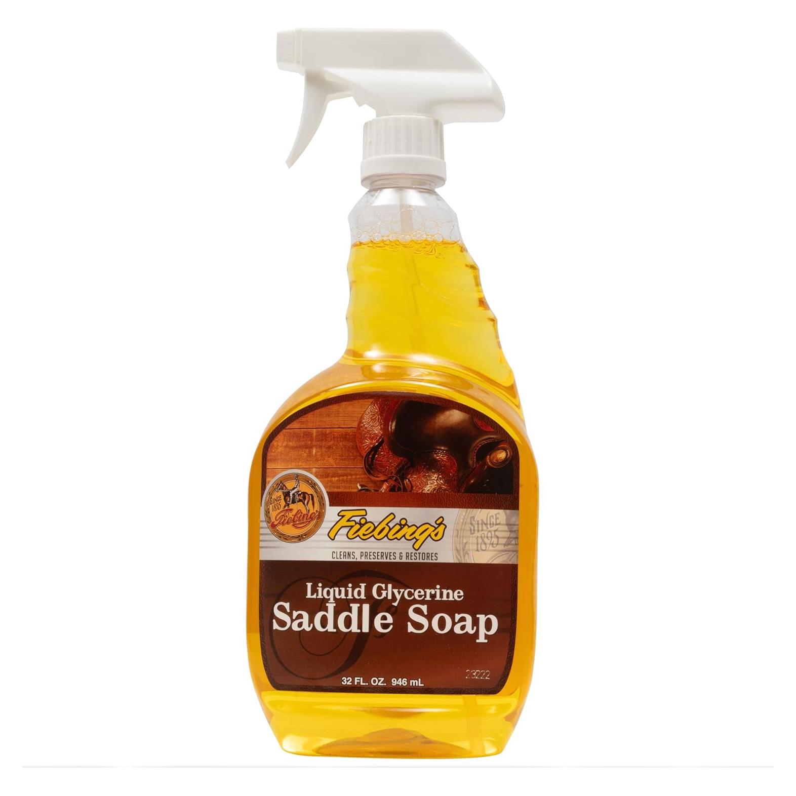 Jabón de Glicerina Líquida Fiebing 946 ml - Limpiador y Acondicionador de Cuero