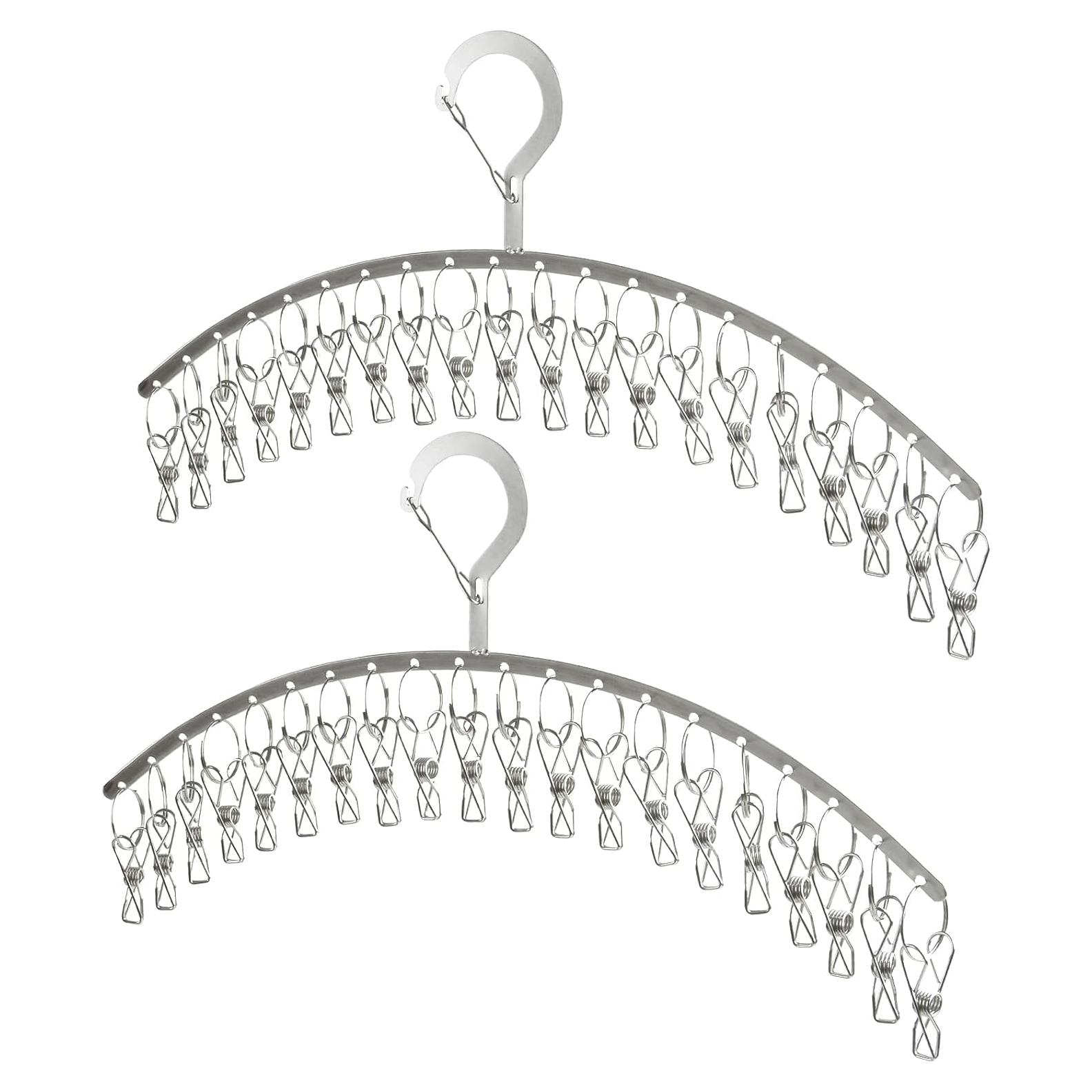 Percheros de Secado de Ropa JDYOOMI Acero Inoxidable 2 Piezas